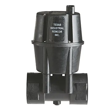 Texas Industrial Remcor 1 in FNPT Size Glass Filled Nylon Housing, Viton Diaphragm/Seat/Seals 15-100 gpm Pressure Regulator