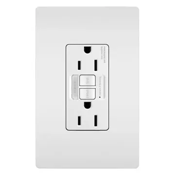 Pass & Seymour Combination Tamper-Resistant 15A Self-Test Night Light/GFCI, White 1597NTLTRWCCD4