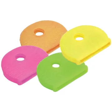 Lucky Line Vinyl Key Identifier Cap, Assorted Neon Colors