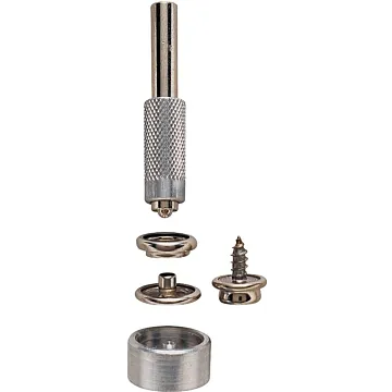 General 1267 Screw Snap Fastener Kit, Nickel