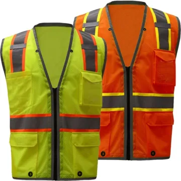 GSS SAFETY® 1701-3XL 3XL 100% Polyester Hi-Vis Lime Safety Vest