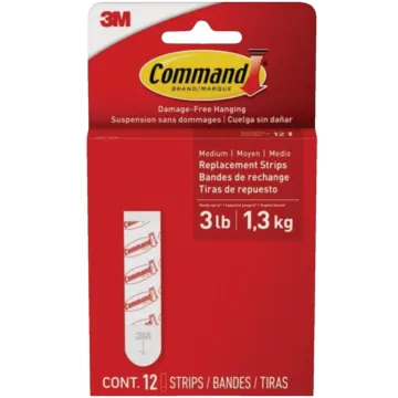Command Medium Adhesive Strips, 12 Strips