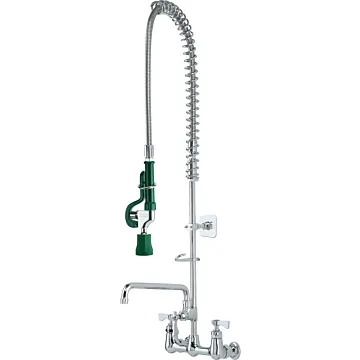 Krowne Royal Series 38 in 1/4 Turn High Performance Ceramic Wall Mount Pre-Rinse Faucet