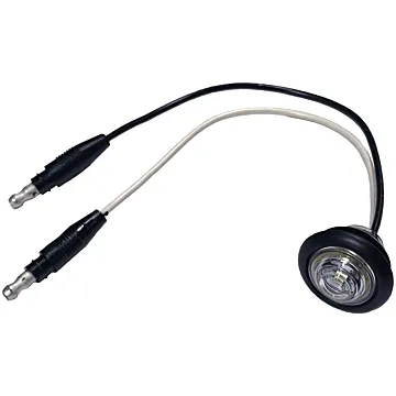 Peterson Clearance/Side Marker Light w/ .180 Bullets (Red) 3/4 in.