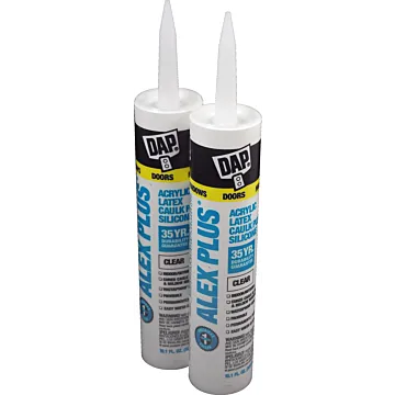 DAP Alex Plus All Purpose Acrylic Latex Caulk (Clear) 10.1 oz