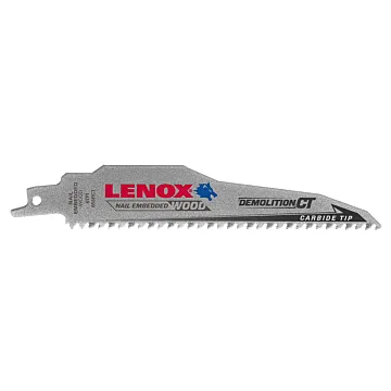 Lenox LENOX 6" x 1" Demolition CT Reciprocating Saw Blades