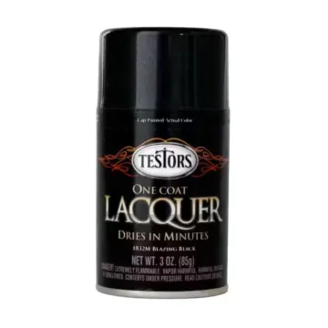 Rustoleum Testors Lacquer Spray Paint (Gloss - Blazing Black) 3 oz