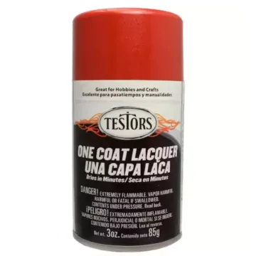 Rustoleum Testors Lacquer Spray Paint (Gloss - Revving Red) 3 oz