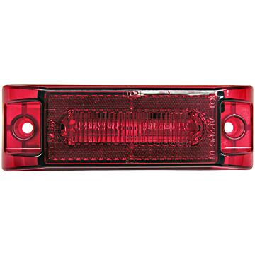 Peterson Clearance/Side Marker Light w/ .180 Bullets (Red) 6 in.