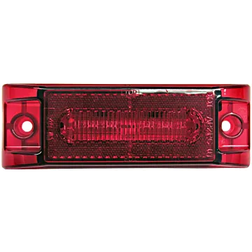 Peterson 16 V LED Red Rectangular Clearance Light