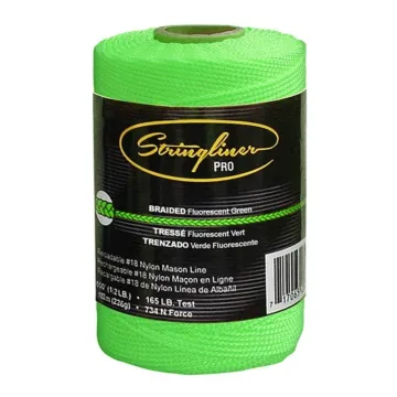 #18 Braided Pro Mason's Line Replacement Roll (Fluorescent Green)