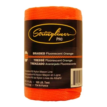 #18 Braided Pro Mason's Line Replacement Roll (Fluorescent Orange)