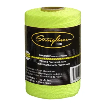 #18 Braided Pro Mason's Line Replacement Roll (Fluorescent Yellow)