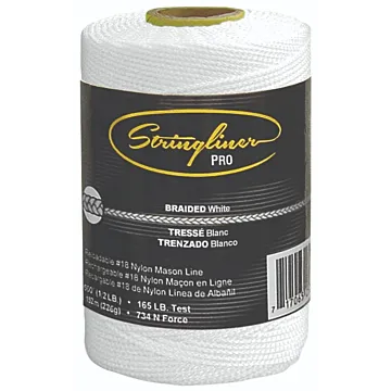 #18 Braided Pro Mason's Line Replacement Roll (White)