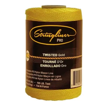 #18 Twisted Pro Mason's Line Replacement Roll (Gold)