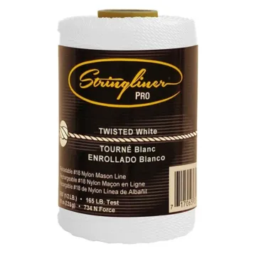 #18 Twisted Pro Mason's Line Replacement Roll (White) 