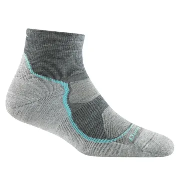 Women's Light Hiker Quarter Lightweight Hiking Socks (Slate)