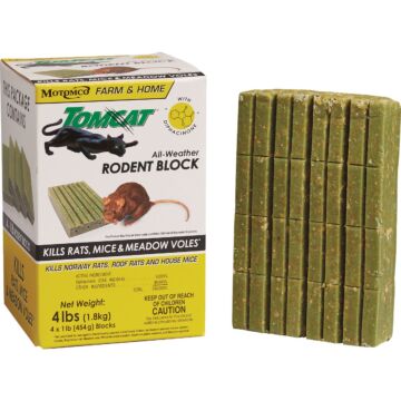 Tomcat 4 Lb. All-Weather Rodent Block Bait Block