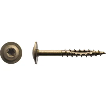 Washer Head Cabinet Screw, Bronze, 1 lb