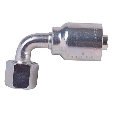 Parker 13/16 in-16 Female Seal-Lok Carbon Steel Swivel Short Drop Hydraulic Hose End