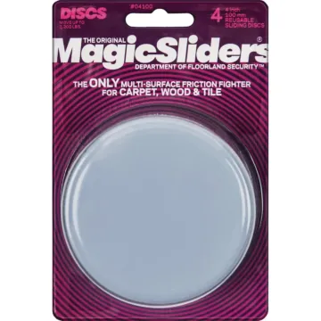 Magic Sliders 4 In. Round Furniture Glide (4pk)