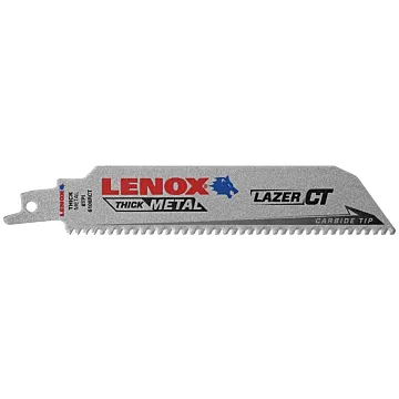 Lenox Lazer CT Carbide Tipped Reciprocating Saw Blades - 6 in. x 1 in.