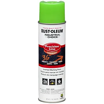 Rust-Oleum Industrial Choice - M1600 System SB Precision Line Marking Paint - Colors - Fluorescent Green
