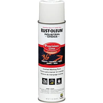 Rust-Oleum Industrial Choice M1600 Solvent-Based Precision Line Marking Paint (White) 17 oz