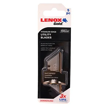Lenox LENOX GOLD Utility Knife Blade 5 pack
