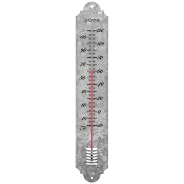 La Crosse Technology 19.50" Galvanized Metal Thermometer