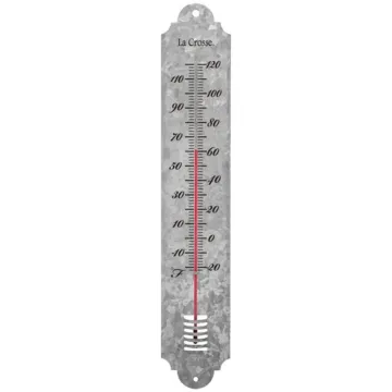 La Crosse Technology 19.50" Galvanized Metal Thermometer