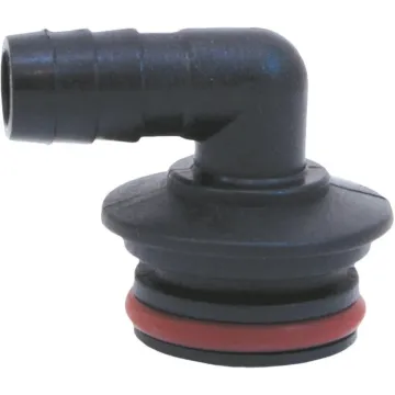 Wilger 1/2 in 90 deg Barb Viton Seal Flow Indicator