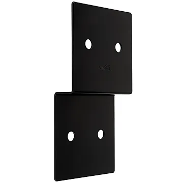 National Hardware Indio 1219BC Series N800-207 Joist Tie, 10 in L, 5 in W, Steel, Storm Shine/Powder-Coated, Black