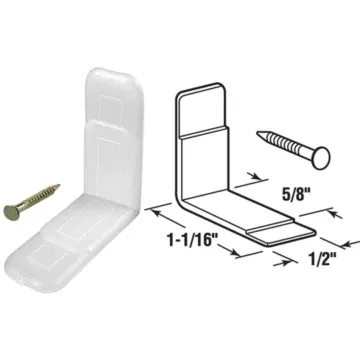 Prime-Line Plastic 1-1/16" x 1/2" Drawer Glide (10-Pack)