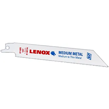 Lenox LENOX METALWOLF WAVE EDGE Reciprocating Saw Blades 18 TPI 152 x 19 x 0.9 mm 5/PK