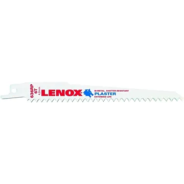 Lenox LENOX LUMBERWOLF Reciprocating Saw Blades 6 TPI 152 x 19 x 0.9 mm 5/PK