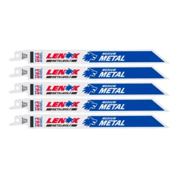 Lenox Metalwolf Wave Edge 18 TPI Reciprocating Saw Blades (5pk) 8 in.