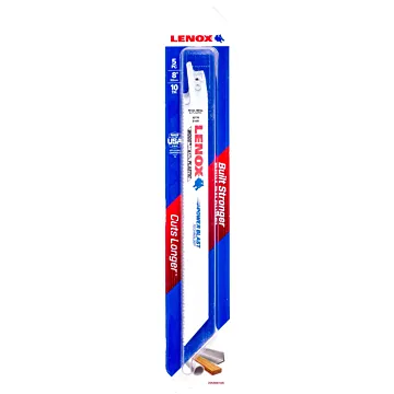 Lenox LENOX MULTIWOLF WAVE EDGE Reciprocating Saw Blades 10 TPI 203 x 19 x 1.3 mm 5/PK