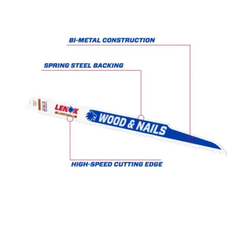 Lenox LENOX LUMBERWOLF Reciprocating Saw Blades 6 TPI 305 x 19 x 1.3 mm 5/PK