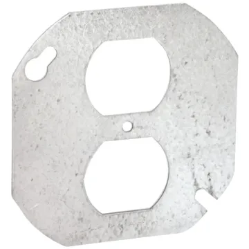 Southwire Galvanized 2-Gang Steel Octagonal Duplex Cover (Silver)