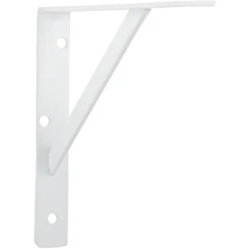 Knape & Vogt 208 Series 12 In. D. x 8 In. H. White Super Duty L-Bracket