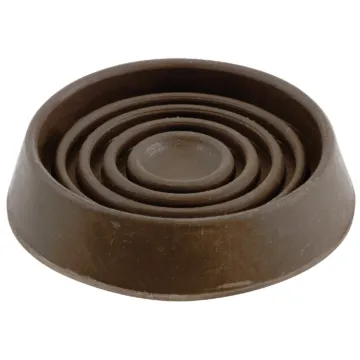 Do it 1-1/2 In. Inner Diameter Round Brown Furniture Leg Cup (4pk)