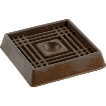 Do it 2 In. Inner Dimension Square Rubber Furniture Cup (4pk)