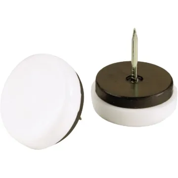Do it 1-1/8 In. Round Nail on Furniture Glide with Rubber Cushion (4pk)