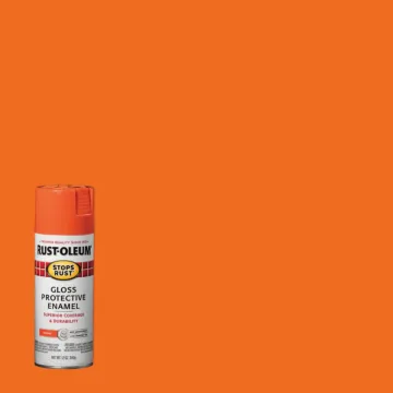 Rust-Oleum Stops Rust Protective Enamel Spray Paint (Gloss - Orange) 12 oz