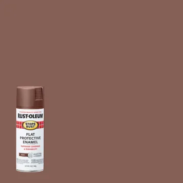 Rust-Oleum Stops Rust Protective Enamel Spray Paint (Flat - Brown) 12 oz