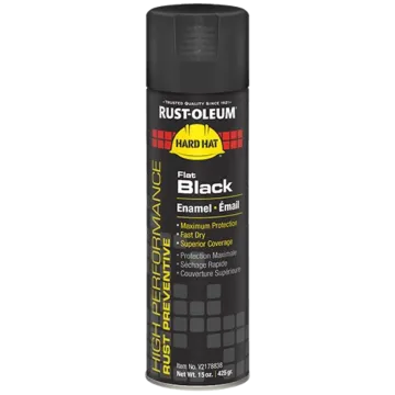 Rust-Oleum High Performance V2100 Enamel Spray Paint (Flat - Black) 15 oz