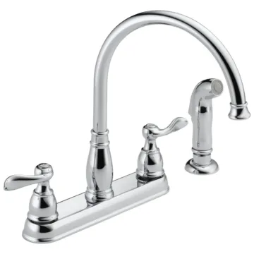 Delta Faucet Delta Windemere®: Two Handle Kitchen Faucet - Two Handle Blade - Chrome