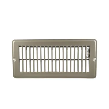 Danco 4 in. x 10 in. Steel Floor Register with 1-5/16 in. Drop in Brown