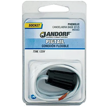 Jandorf Candelabra Base (E12) Pigtail Socket